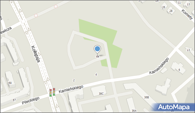 Białystok, Kamieńskiego-Huzara Kazimierza, kpt., 4a, mapa Białegostoku