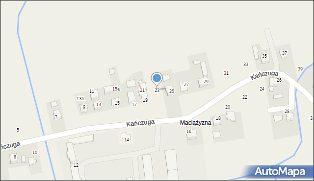 Bielany, Kańczuga, 23, mapa Bielany