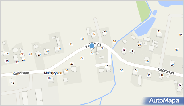 Bielany, Kańczuga, 24, mapa Bielany