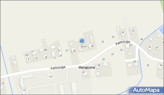Bielany, Kańczuga, 27, mapa Bielany