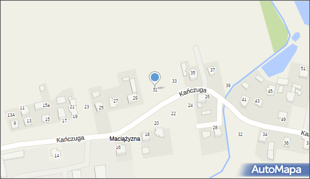 Bielany, Kańczuga, 31, mapa Bielany