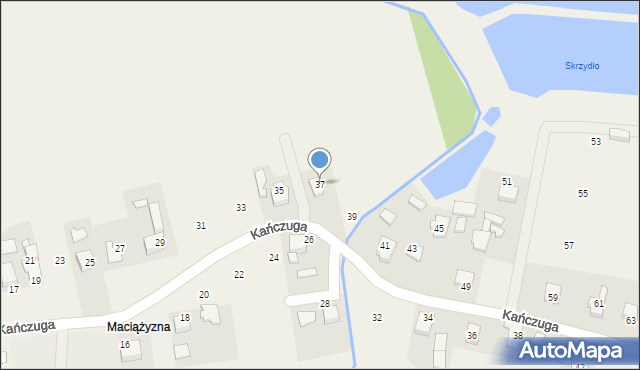 Bielany, Kańczuga, 37, mapa Bielany