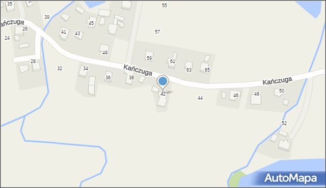 Bielany, Kańczuga, 42, mapa Bielany
