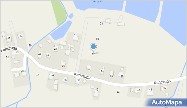 Bielany, Kańczuga, 57, mapa Bielany