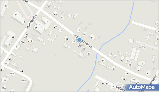 Bielsk Podlaski, Kazimierzowska, 28, mapa Bielsk Podlaski