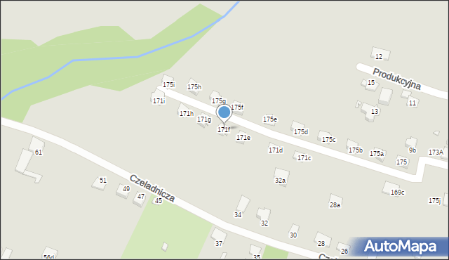 Bielsko-Biała, Katowicka, 171f, mapa Bielsko-Białej