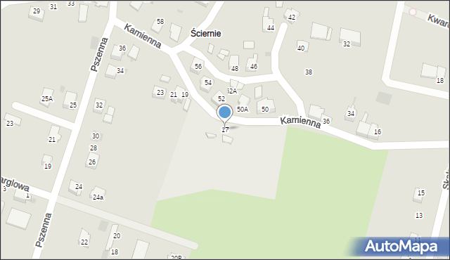 Bieruń, Kamienna, 17, mapa Bieruń