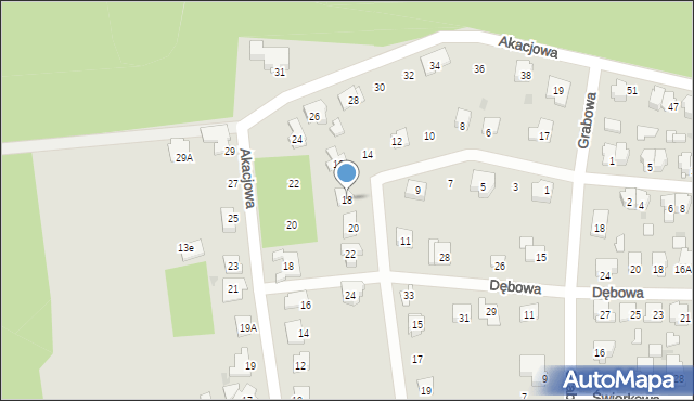 Blachownia, Kalinowa, 18, mapa Blachownia