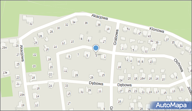 Blachownia, Kalinowa, 3, mapa Blachownia