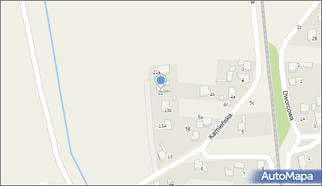 Bluszczów, Kamieńska, 21, mapa Bluszczów