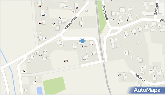 Bluszczów, Kamieńska, 7, mapa Bluszczów