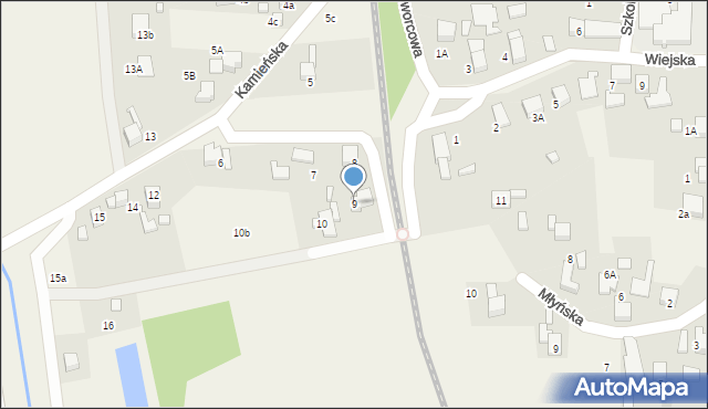 Bluszczów, Kamieńska, 9, mapa Bluszczów