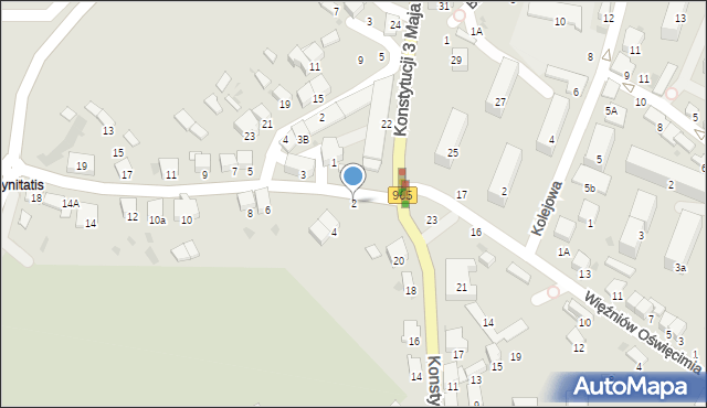 Bochnia, Karosek, 2, mapa Bochni