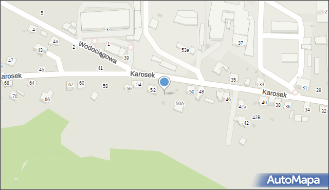 Bochnia, Karosek, 52d, mapa Bochni