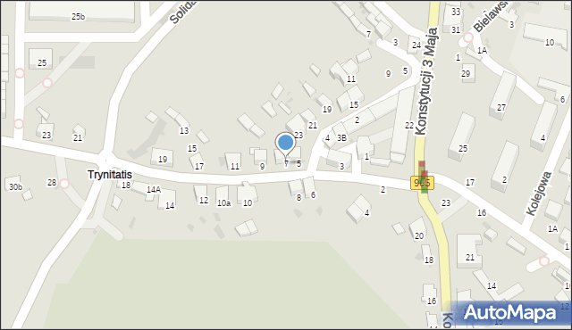 Bochnia, Karosek, 7, mapa Bochni