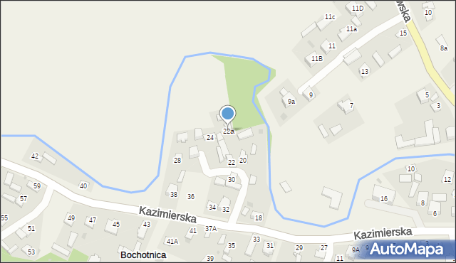Bochotnica, Kazimierska, 22a, mapa Bochotnica
