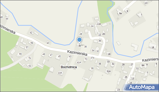 Bochotnica, Kazimierska, 38, mapa Bochotnica