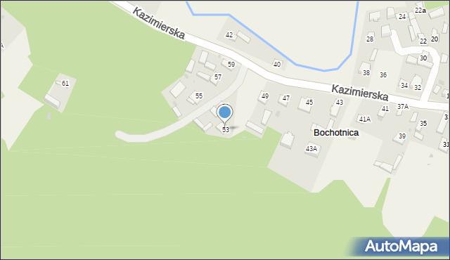 Bochotnica, Kazimierska, 53, mapa Bochotnica