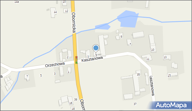 Bogdanowo, Kasztanowa, 3, mapa Bogdanowo