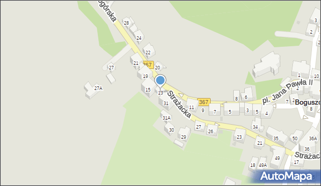 Boguszów-Gorce, Kamieniogórska, 13, mapa Boguszów-Gorce