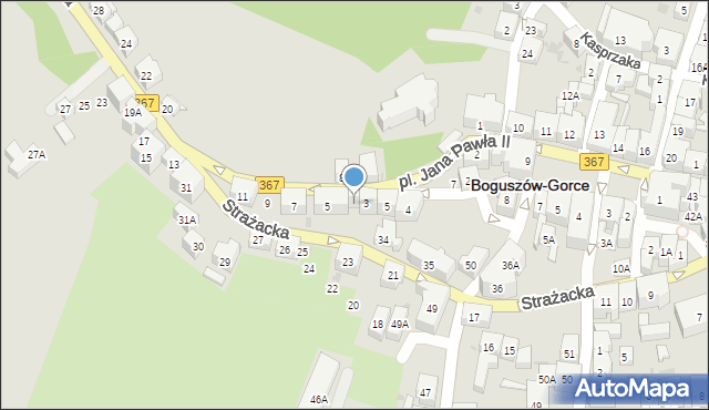 Boguszów-Gorce, Kamieniogórska, 3A, mapa Boguszów-Gorce