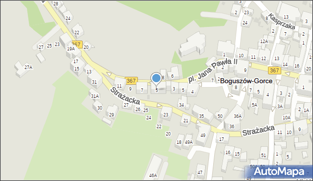 Boguszów-Gorce, Kamieniogórska, 5, mapa Boguszów-Gorce