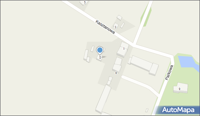 Boguszyn, Kasztanowa, 2, mapa Boguszyn