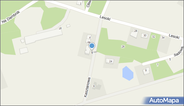 Bojano, Kasztanowa, 6, mapa Bojano