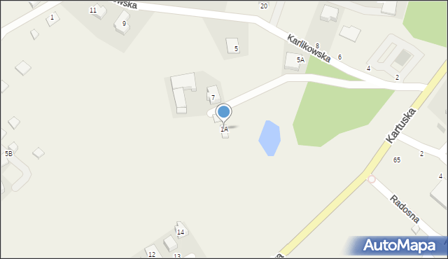Borkowo, Karlikowska, 1A, mapa Borkowo