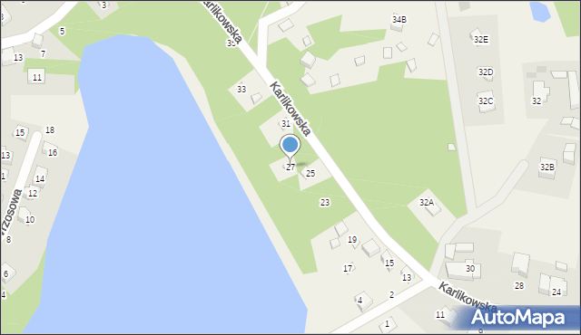Borkowo, Karlikowska, 27, mapa Borkowo