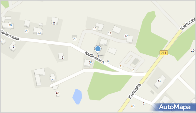 Borkowo, Karlikowska, 8, mapa Borkowo