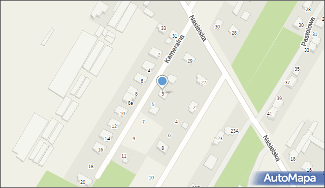 Borowa Góra, Kameralna, 3, mapa Borowa Góra