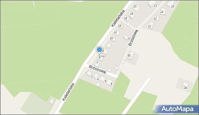Boruszowice, Kaletańska, 4, mapa Boruszowice