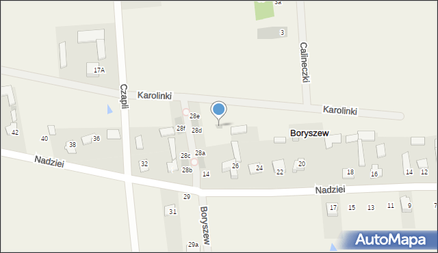 Boryszew, Karolinki, 6, mapa Boryszew