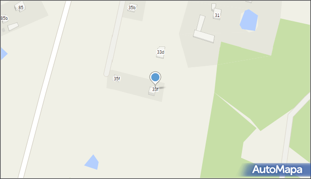 Borzestowska Huta, Kaszubska, 33f, mapa Borzestowska Huta