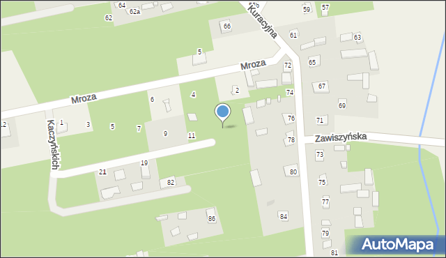 Borzymy, Kaczyńskich Marii i Lecha, 13, mapa Borzymy