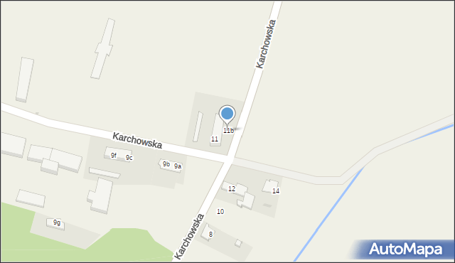 Borzysławice, Karchowska, 11b, mapa Borzysławice