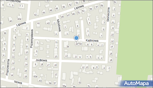 Bralin, Kalinowa, 12, mapa Bralin