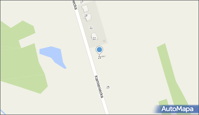 Brańszczyk, Kamieniecka, 23, mapa Brańszczyk