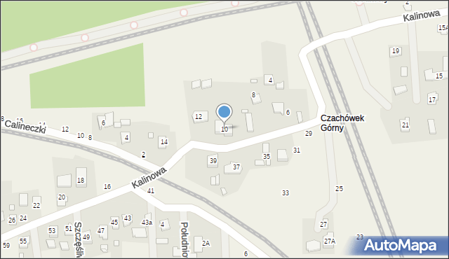 Bronisławów, Kalinowa, 10, mapa Bronisławów