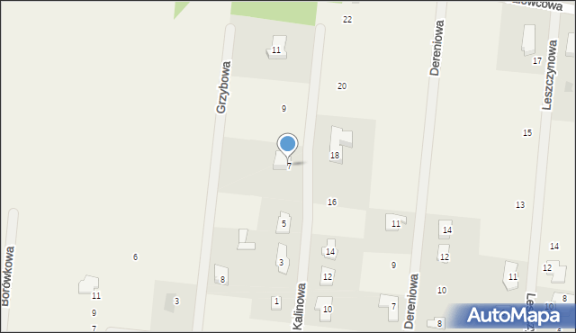 Brwilno, Kalinowa, 7, mapa Brwilno