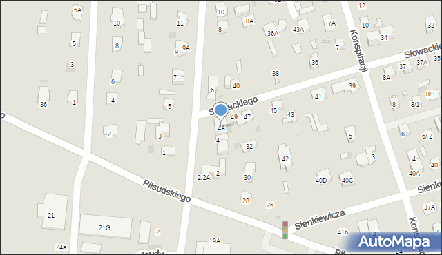 Brwinów, Kampinoska, 4A, mapa Brwinów