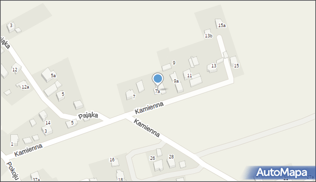 Brzeźce, Kamienna, 7a, mapa Brzeźce