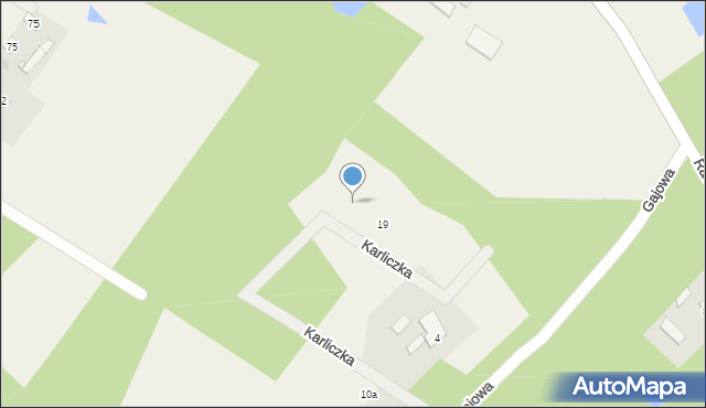 Budy Michałowskie, Karliczka, 17, mapa Budy Michałowskie