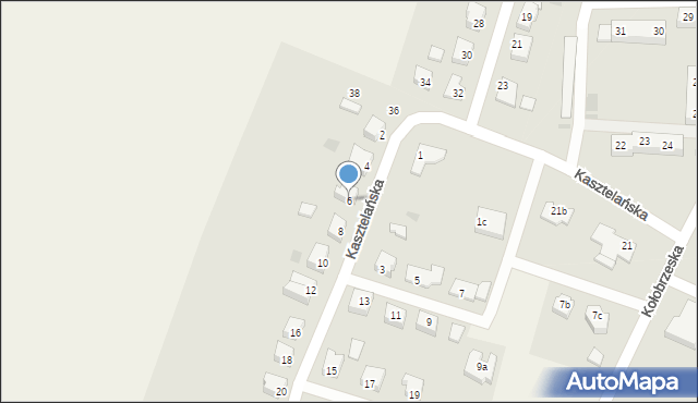 Budzistowo, Kasztelańska, 6, mapa Budzistowo