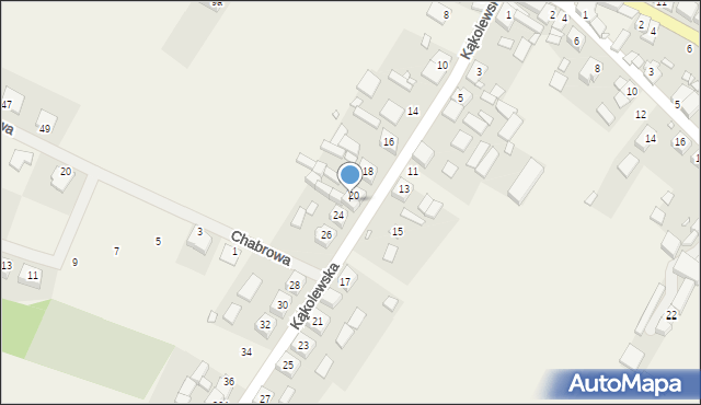 Bukowiec, Kąkolewska, 22, mapa Bukowiec