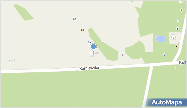 Burlaki, Karniewska, 8, mapa Burlaki