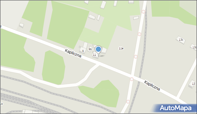 Bydgoszcz, Kapliczna, 11a, mapa Bydgoszczy