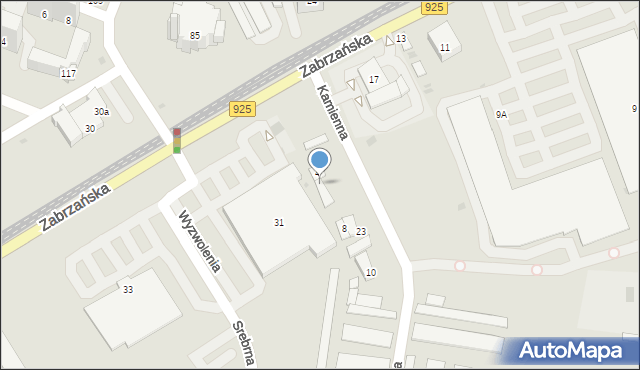 Bytom, Kamienna, 6, mapa Bytomia