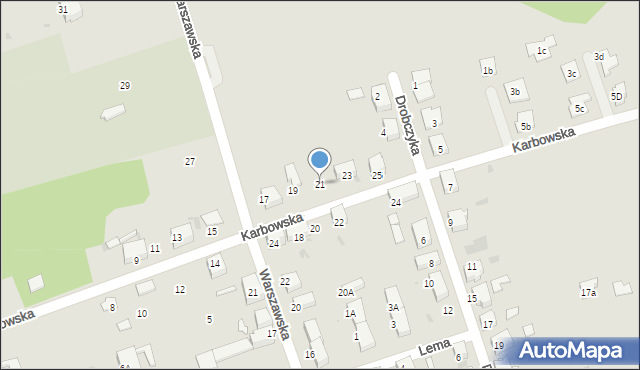 Bytom, Karbowska, 21, mapa Bytomia